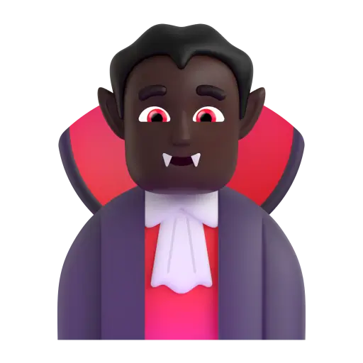 Man Vampire: Dark Skin Tone