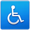 Symbole fauteuil roulant