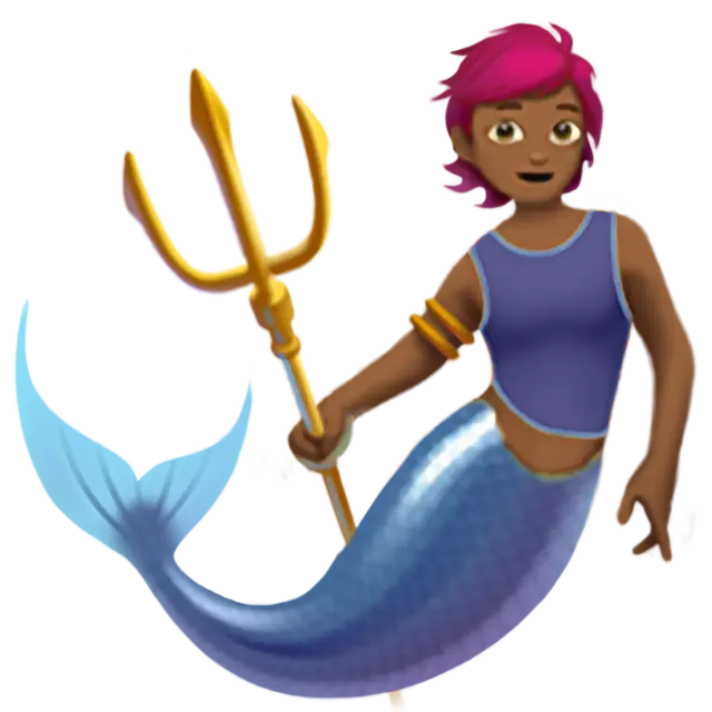 Merperson: Medium-Dark Skin Tone