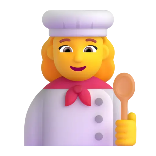 👩‍🍳 - Woman Cook (Woman Cook) Emoji 📖 Emoji Meaning Copy & 📋 Paste ...