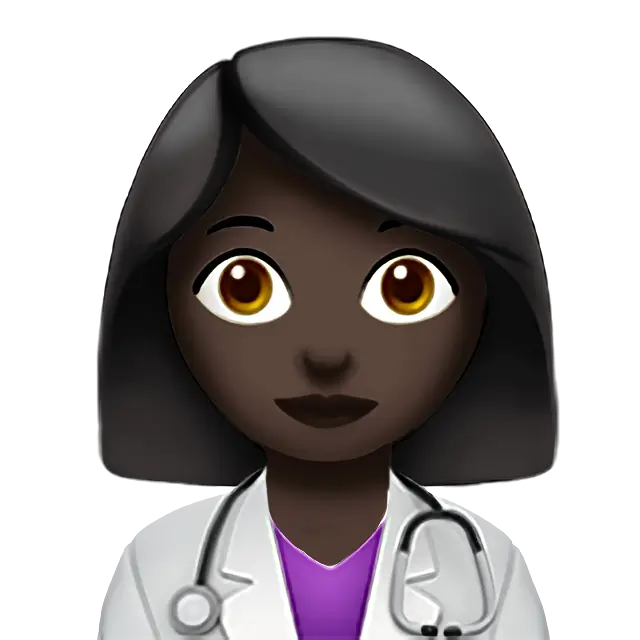 Woman Doctor: Dark Skin Tone