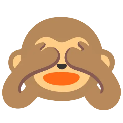 Mono con ojos tapados