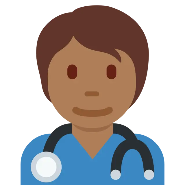 Health Worker: Medium-Dark Skin Tone