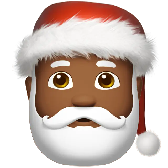 Santa Claus: Medium-Dark Skin Tone