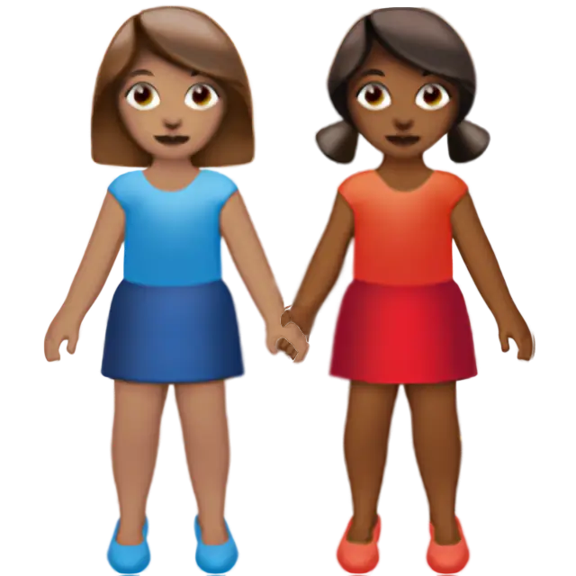 Women Holding Hands: Medium Skin Tone, Medium-Dark Skin Tone