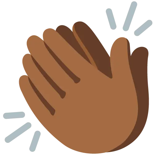 Clapping Hands: Medium-Dark Skin Tone