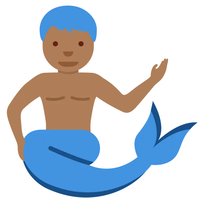 Merman: Medium-Dark Skin Tone