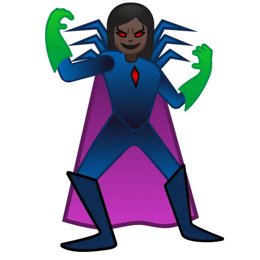 Woman Supervillain: Dark Skin Tone