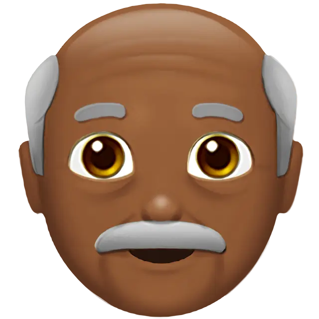 Old Man: Medium-Dark Skin Tone