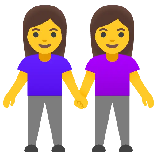 Две женщины держатся за руки