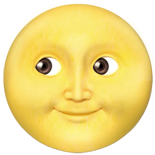 Full Moon with Face