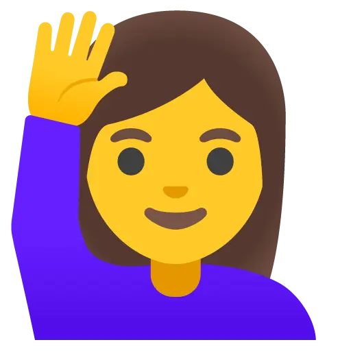 Woman Raising Hand