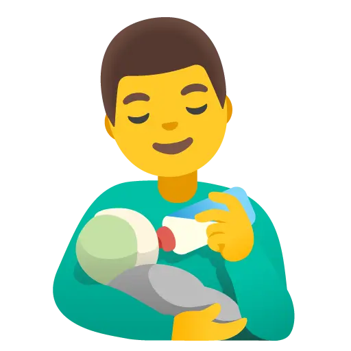 Man Feeding Baby