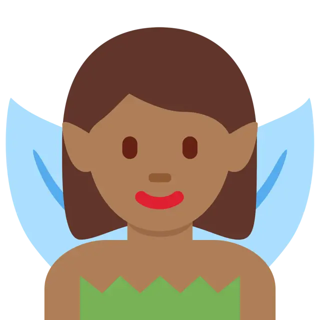 Woman Fairy: Medium-Dark Skin Tone