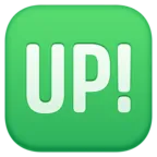 ‘up’ point d’exclamation encadré