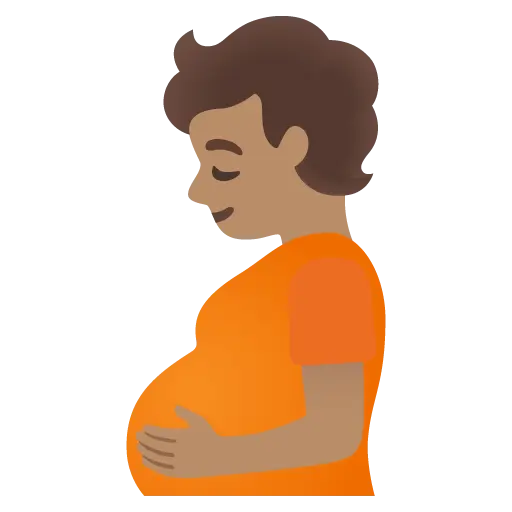 Pregnant Person: Medium Skin Tone