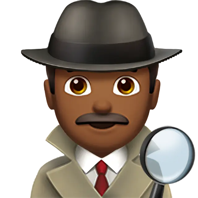 Man Detective: Medium-Dark Skin Tone