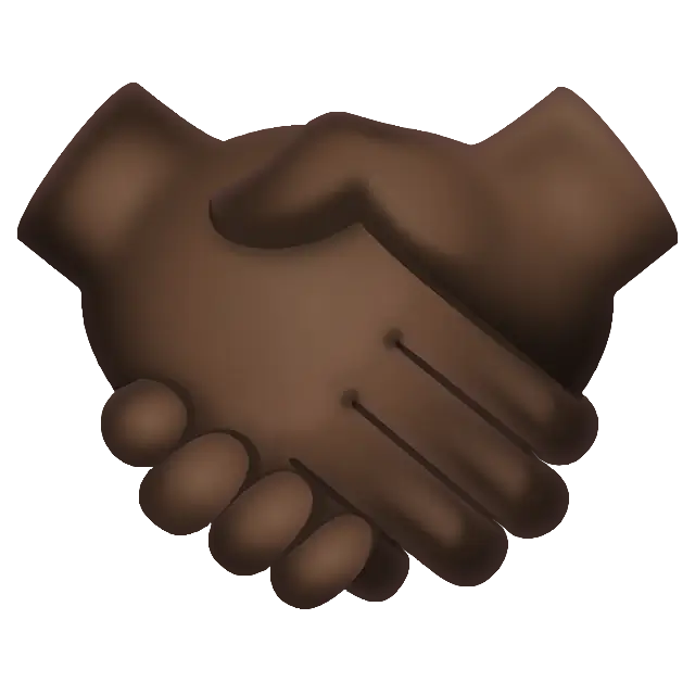 Handshake: Dark Skin Tone