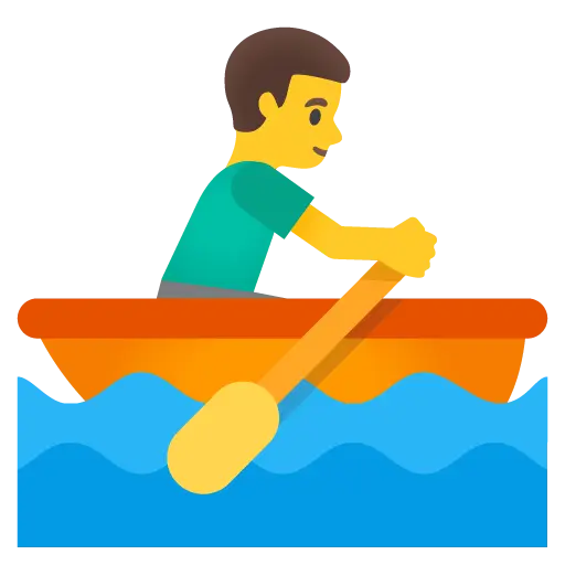 Man Rowing Boat