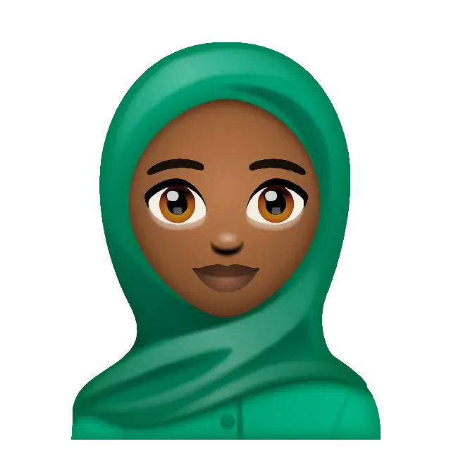 Woman With Headscarf: Medium-Dark Skin Tone