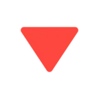Down-Pointing Red Triangle