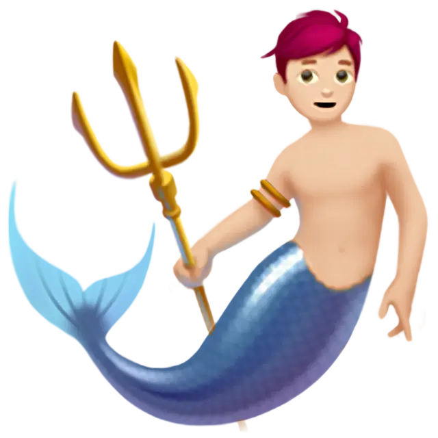 Merman: Light Skin Tone