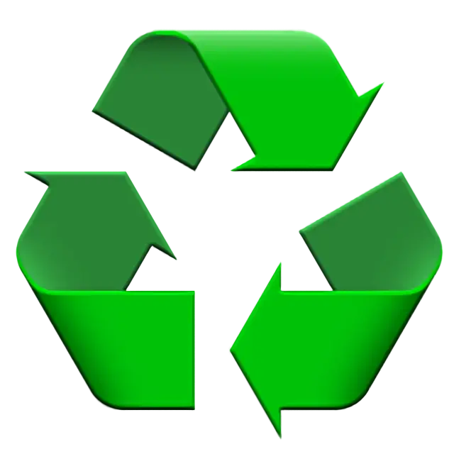 Black Universal Recycling Symbol