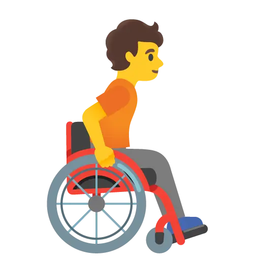 Person in Manual Wheelchair Facing Right