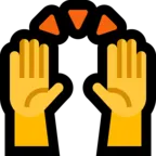 Raising Hands Emoji (U+1F64C)