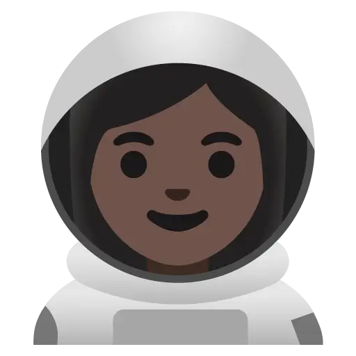 Woman Astronaut: Dark Skin Tone