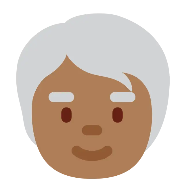 Older Person: Medium-Dark Skin Tone