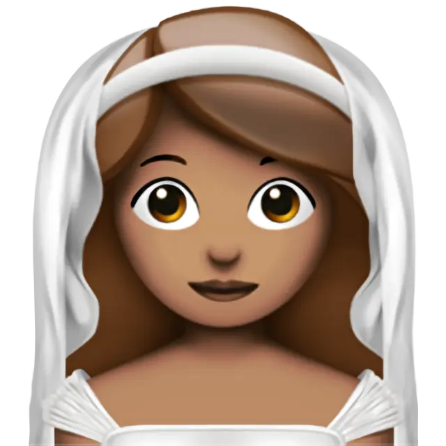 Woman with Veil: Medium Skin Tone