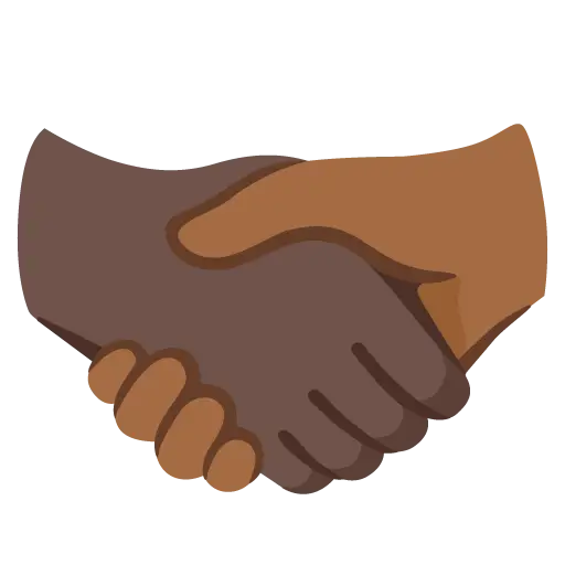 Handshake: Medium-Dark Skin Tone, Dark Skin Tone