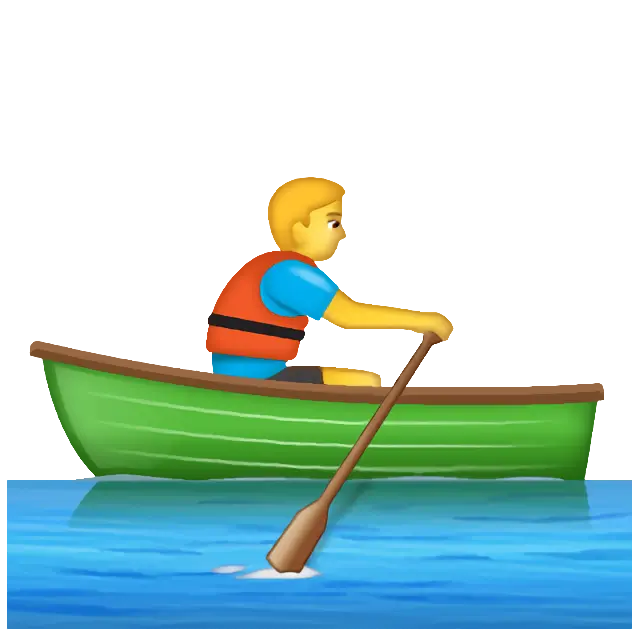 Person Rowing Boat