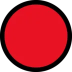 Grande cerchio rosso