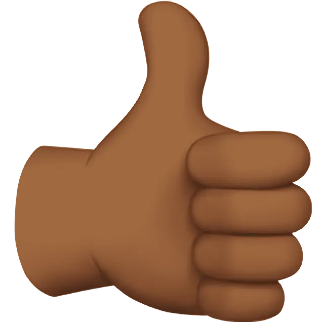 Thumbs Up: Medium-Dark Skin Tone