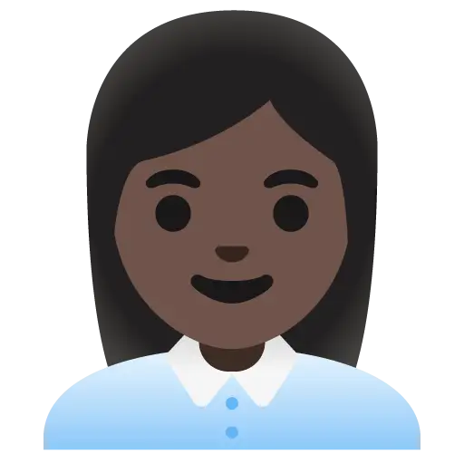 Woman Office Worker: Dark Skin Tone