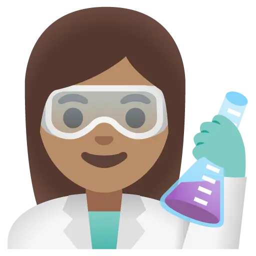 Woman Scientist: Medium Skin Tone