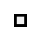 Quadrato piccolo medio bianco