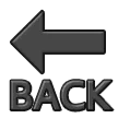 ‘back’ avec flèche vers la gauche suscrite