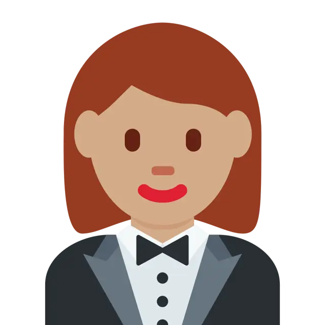 Woman In Tuxedo: Medium Skin Tone