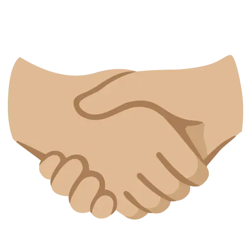 Handshake: Medium-Light Skin Tone