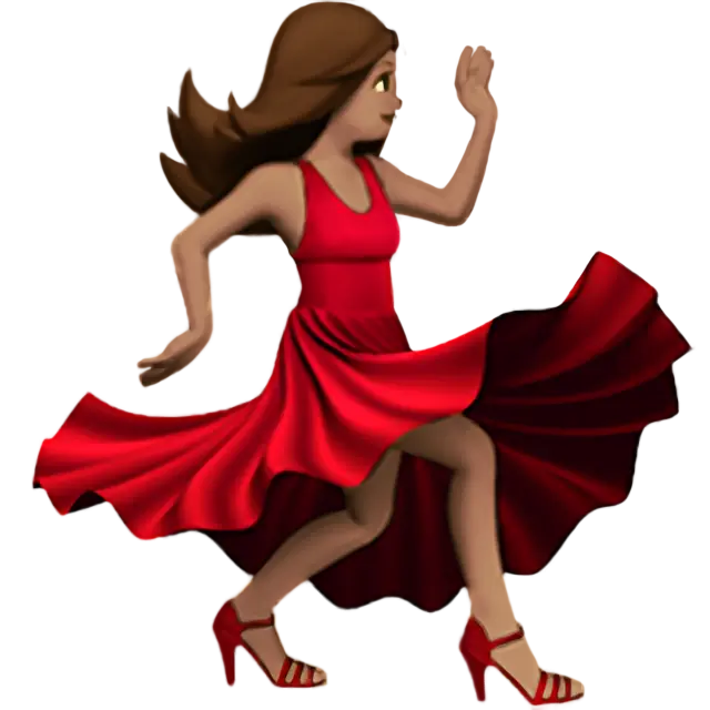 Woman Dancing: Medium Skin Tone