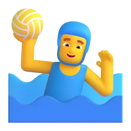 Man Playing Water Polo