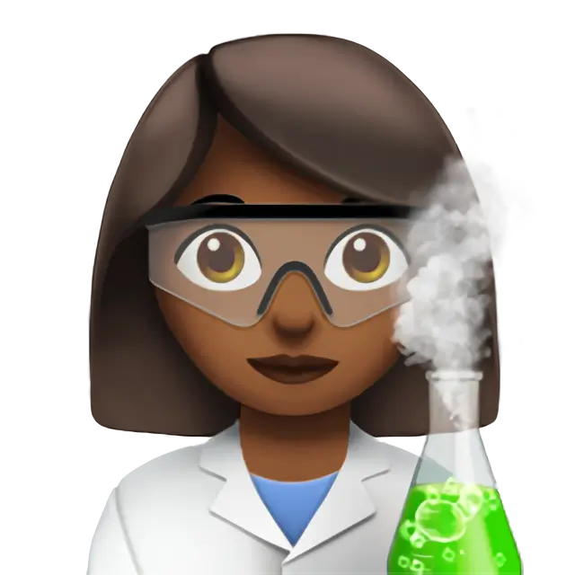 Woman Scientist: Medium-Dark Skin Tone