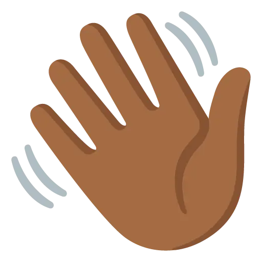 Waving Hand: Medium-Dark Skin Tone