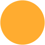 Grande cerchio arancione