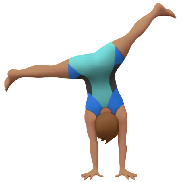 Man Cartwheeling: Medium Skin Tone