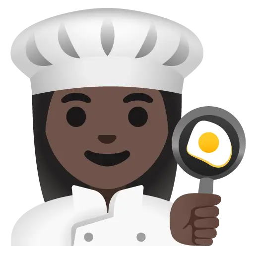 Woman Cook: Dark Skin Tone