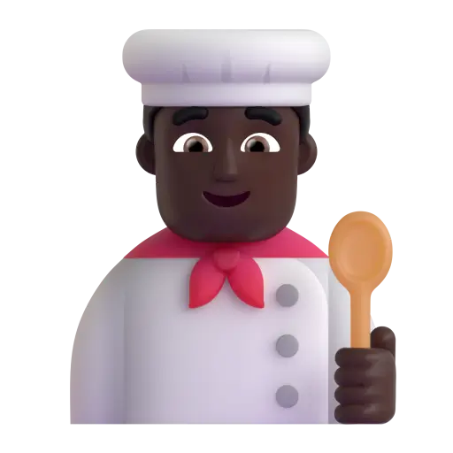 Man Cook: Dark Skin Tone